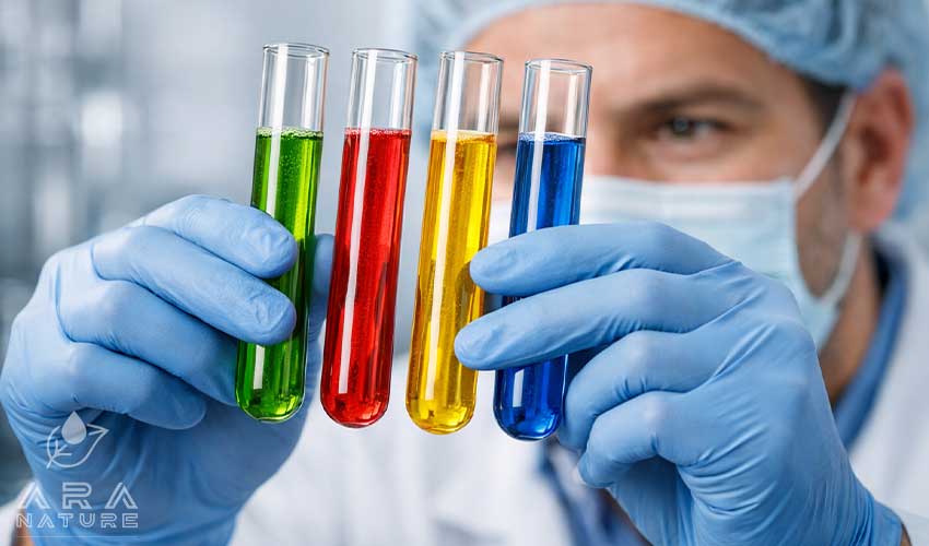 خرید رنگ طبیعی همراه با تاییدیه و برگه آنالیز